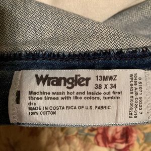 Mens Wrangler Jeans Style 13MWZ Size 38x34